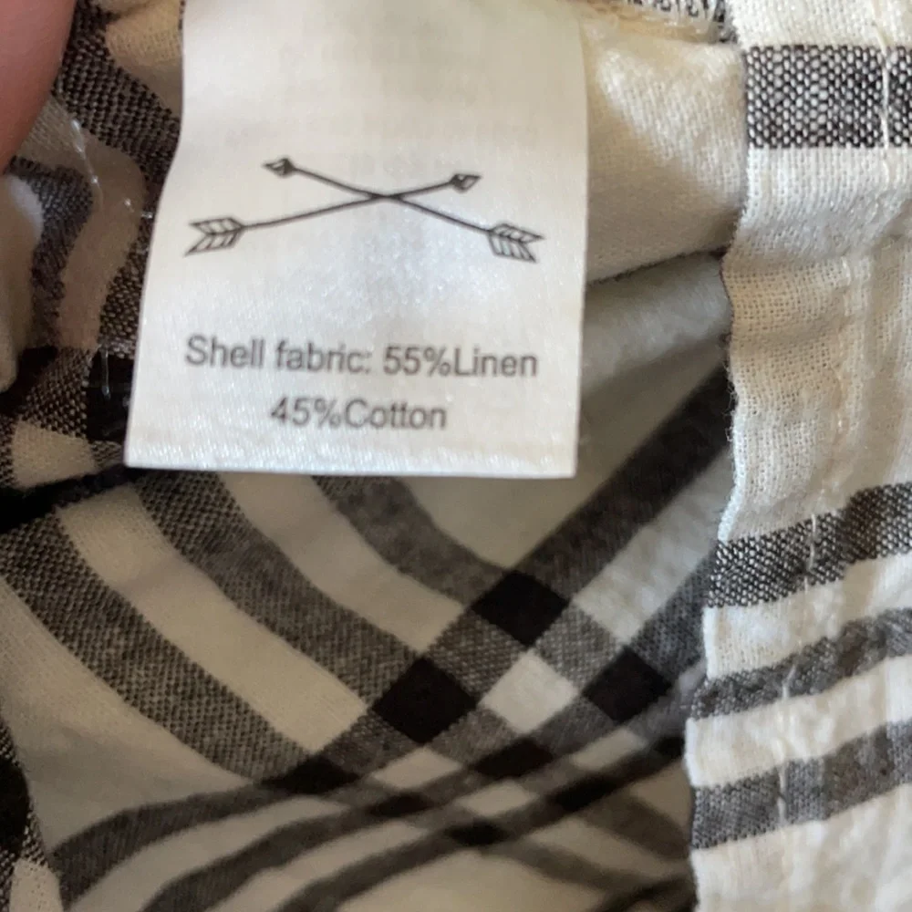 Rylee + Cru Black and White Plaid Midi Dress - Picture 10 of 10